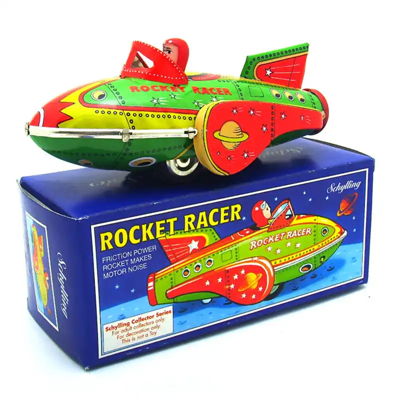 rocket racer wind up toy
