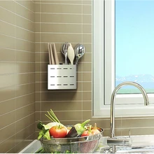 Палочки для еды с трубкой для домашнего использования, настенные палочки для еды, клетка для стока, кухонная посуда, ящик для хранения ложек mx3181011