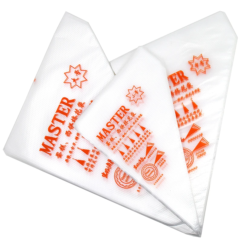 100 Pcs Pastry Bags Disposable Plastic for Cake Decoration Fondant Cream Cookie Chocolate Jam Baking Pastry Bakery Tools