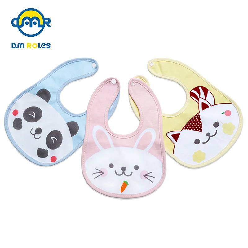 

DMROLES 2019 New Baby Bibs Cloth Saliva Towel Scarf Lunch Boys Girls Cartoon Infant Bibs Burp Cloths For Children Feeding Care