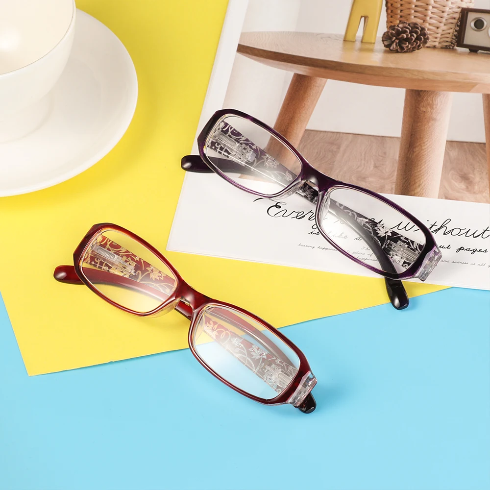Новые модные женские весенние шарниры с цветочным принтом, полимерные очки для чтения, женские футляр для очков, очки для дальнозоркости+ 1,0~+ 4,0