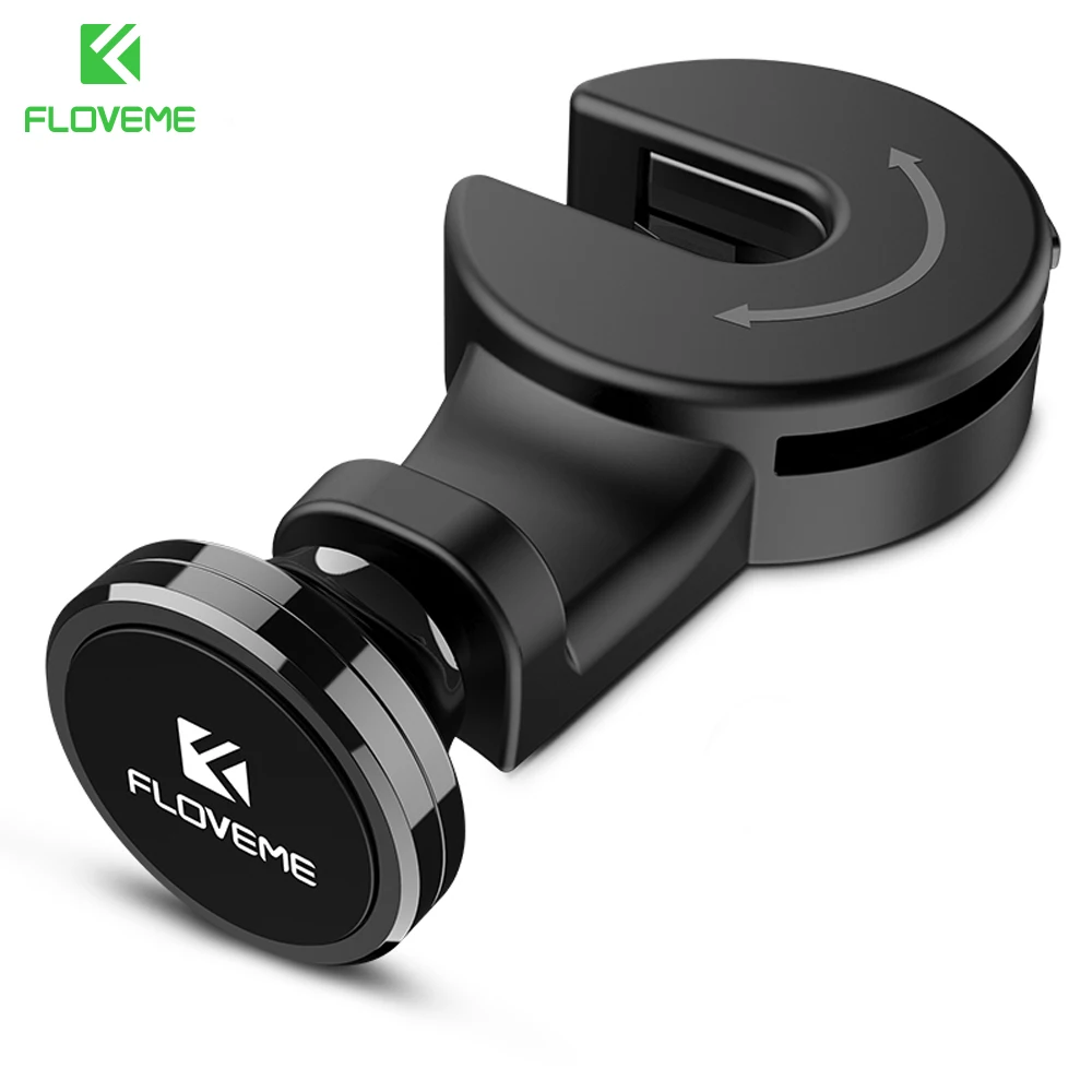 

FLOVEME Phone Holder for Car Hook Headrest Mount 360 Rotate Magnetic Car Phone Tablet Holder Stand for iPhone SE 5 5S 6 7 iPad