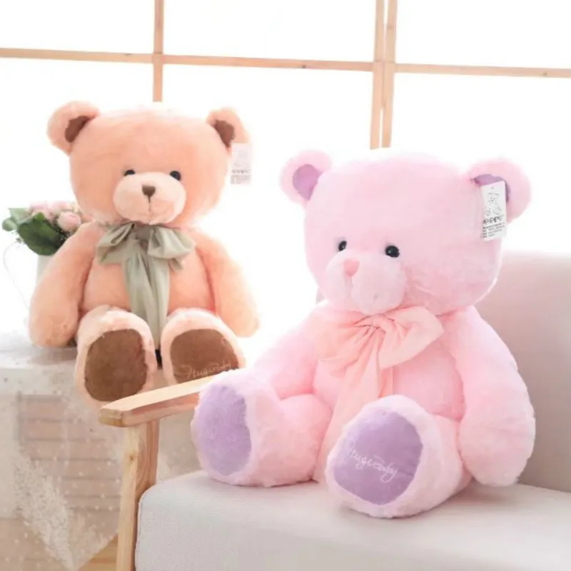 

120cm Cute Plush teddy bear toy bow tie ribbon hug bear doll birthday gift