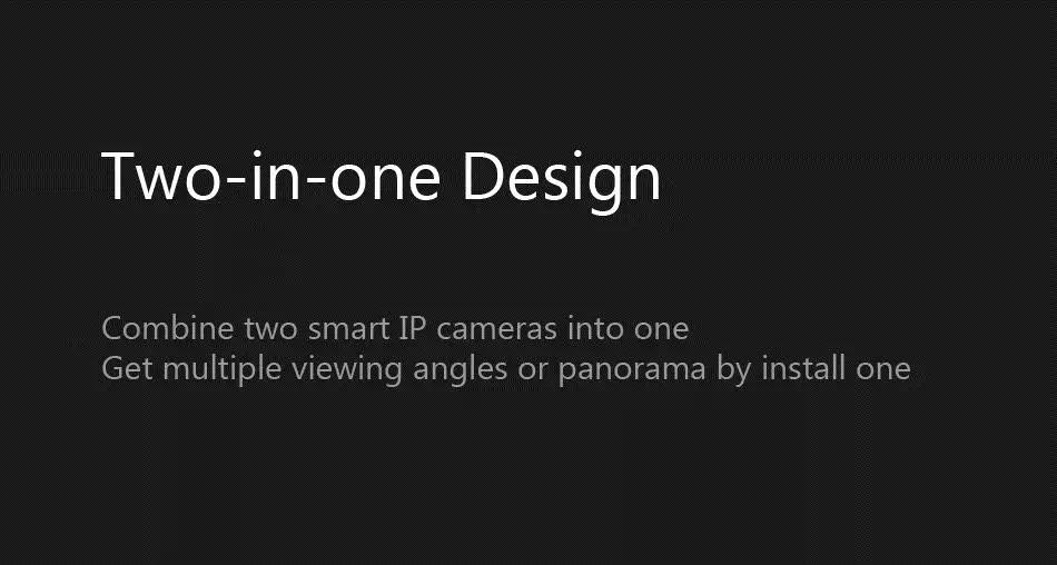 Xiaomi Hualai Xiaofang 1080P Dual Lens Panoramic View Smart WIFI IP Camera Xiaomi Smart Home