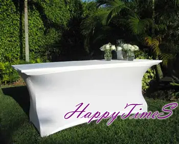 

Wedding Banquet Rectangular Bar Table Covers Decorations High Stretch Spandex Lycra Party Cocktail Tablecloth