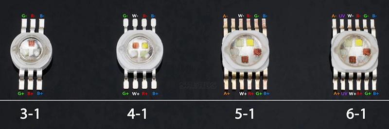 Светодио дный LED RGBWA 5в1 для светодио дный LED RGBWA освещение светодиодные чипы красный/зеленый/синий/белый/Abmer Быстрая доставка SHEHDS