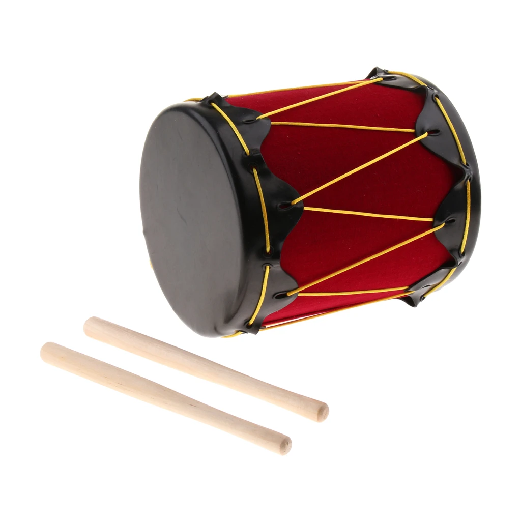 Детский музыкальный инструмент, игрушка перкуссия, индийский барабан с барабанчиками, барабанный молоток 6 дюймов