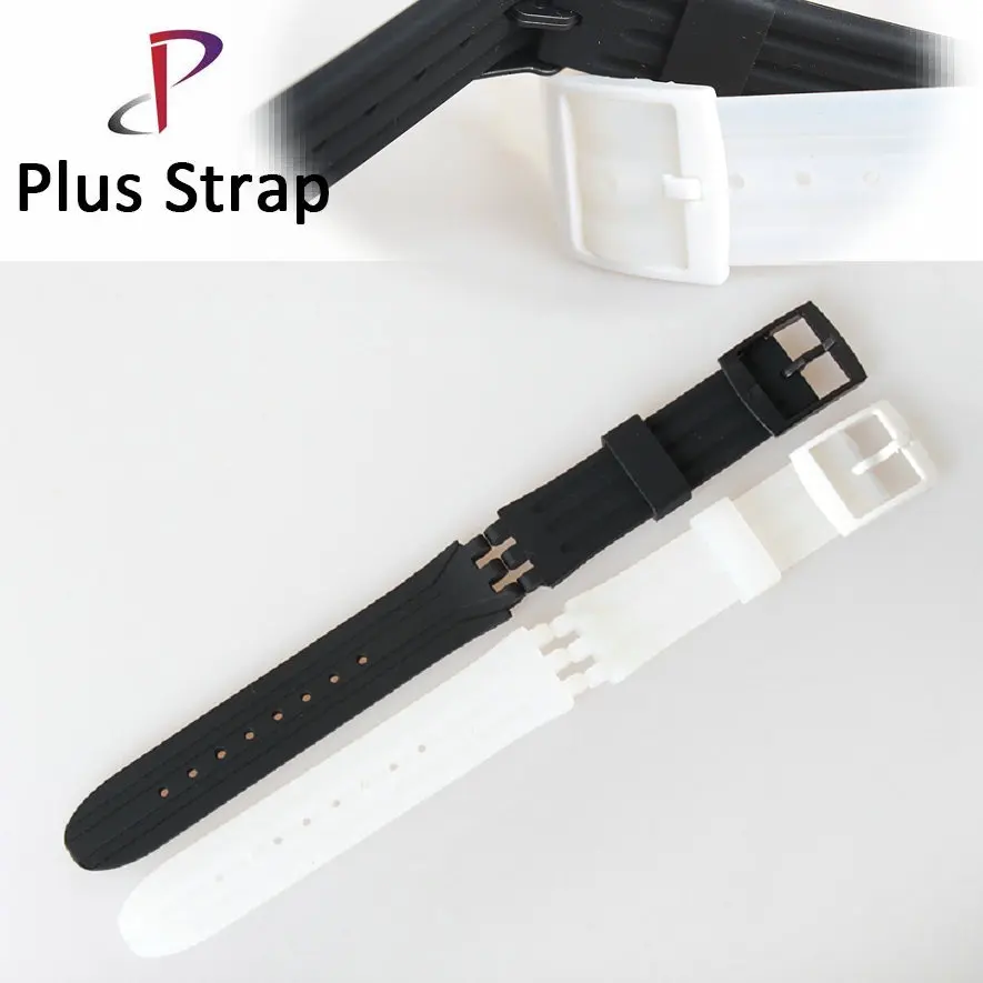 

Fashion 18mm Silicone Watchband For Swatch Suik400 Watches Replacement Rubber Sport Watch Strap Women Men Wristband Waterproof