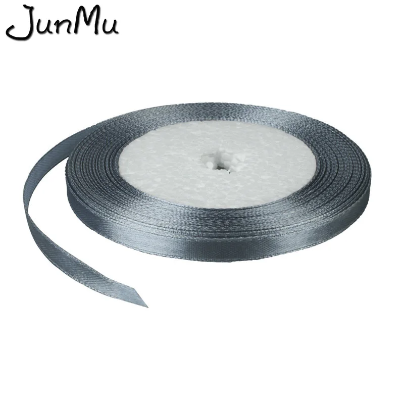 25 ярдов/рулон атласная лента 6 мм|Украшения своими руками для вечеринки| |