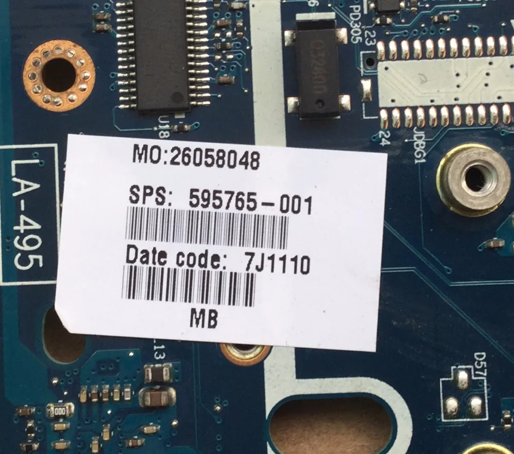 595765-001 для hp 8540P 8540W LA-4951P материнская плата QM57 протестирована