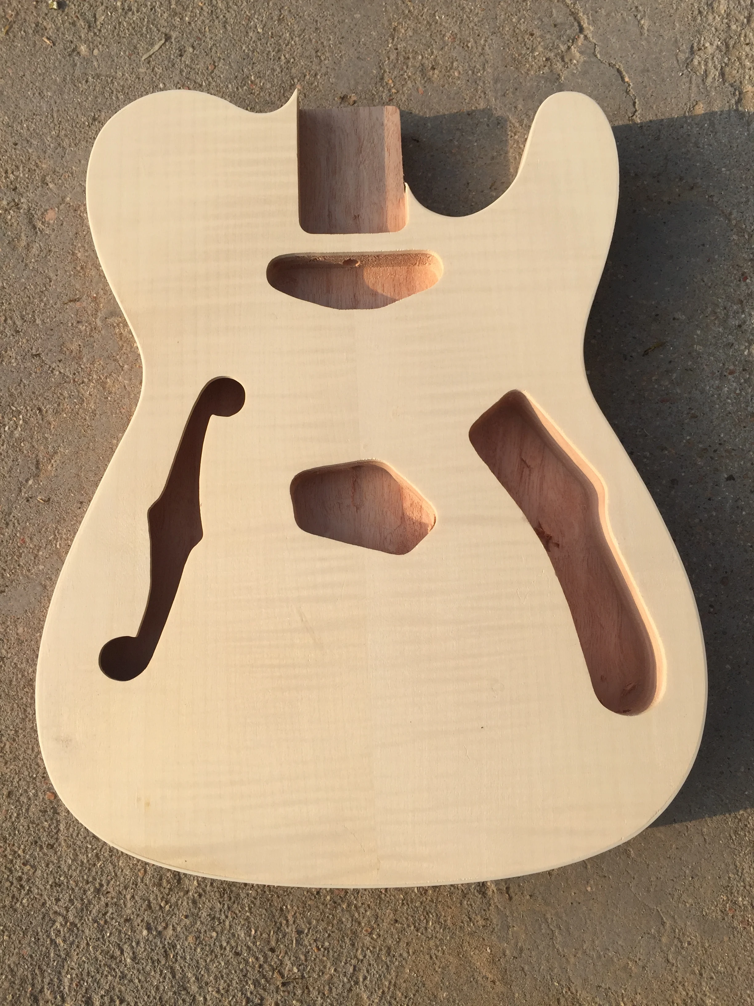 

Tele Electric Guitar Body Mahogany Maple wood DIY electric Guitar Telecaster