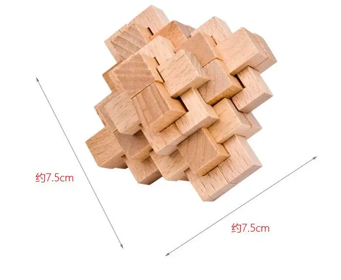 Классические деревянные головоломки IQ, головоломки для взрослых и детей