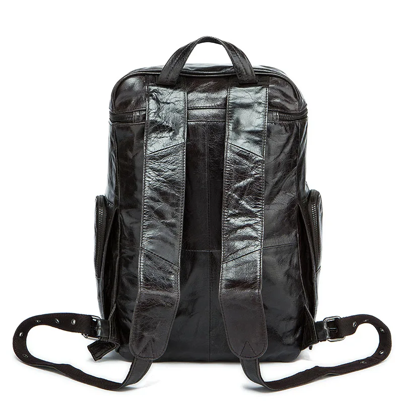 Новое поступление Для мужчин рюкзак для Для мужчин из натуральной кожи мужской Бизнес сумка Daypacks Винтаж стильный Latop рюкзаки Для мужчин