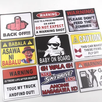 

FASP WARNING TO AVOID SERIOUS INJURY DONT TELL ME HOW TO DO MY JOB BABY IN CAR 3D Car Motorcycle Sticker JDM Decal 8.5*7.5cm