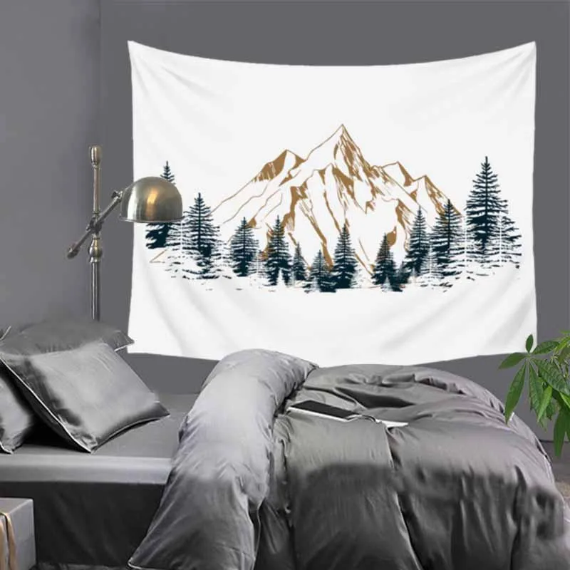 

Theme hotel special tapestry hippie mandala wall hanging Bohemian bedspread dorm decor tapestries scenic landscape figure LZE19