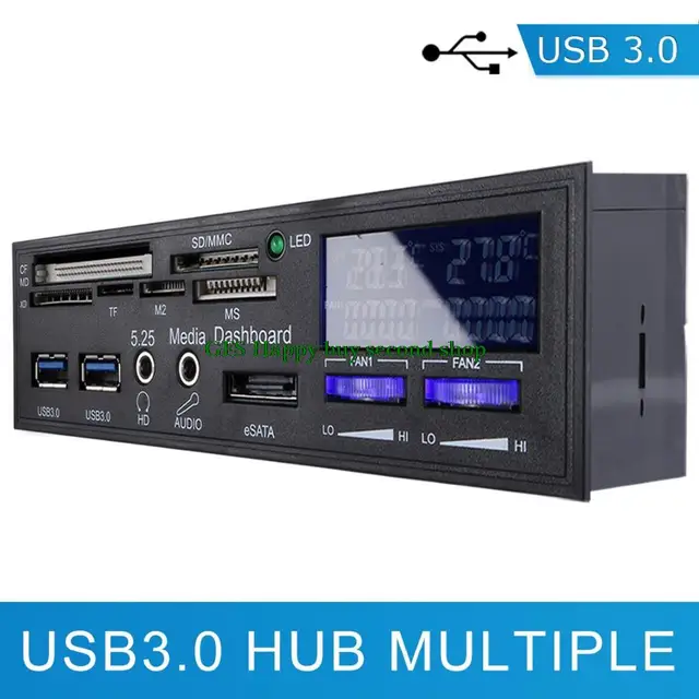 High speed 5.25" multi functional card reader device,Fan