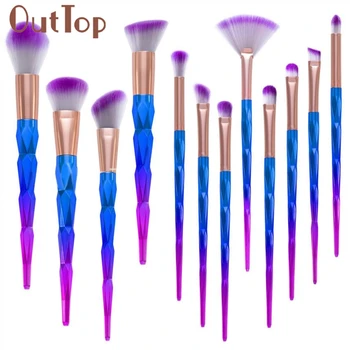 

makeup brushes 12Pcs Colorful High Quality Pro Makeup Cosmetic Brushes Set Powder Foundation Eyeshadow Lip Brush ar12dropship