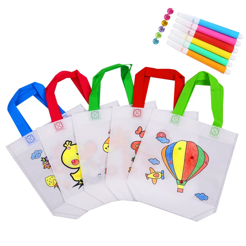 

27styles Kids DIY Drawing Craft Color Bag Children Learning Educational Drawing Toys with Safe Watercolor pen for Baby Gifts 1pc