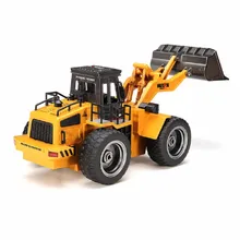 Новое поступление HuiNa Toys 1520 шестиканальный 6CH 27HMZ 1/14 RC металлический бульдозер зарядка rtr-комплект Р/У Машинки Игрушки с дистанционным управлением
