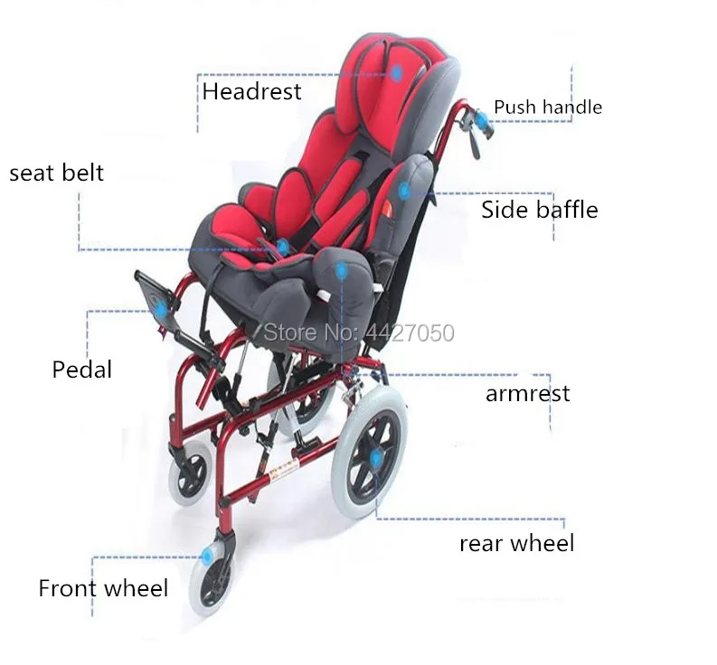 Fauteuil Roulant Pliant A Dossier Haut En Aluminium Pour Bebe Chaise Pour Enfants Cp Aliexpress