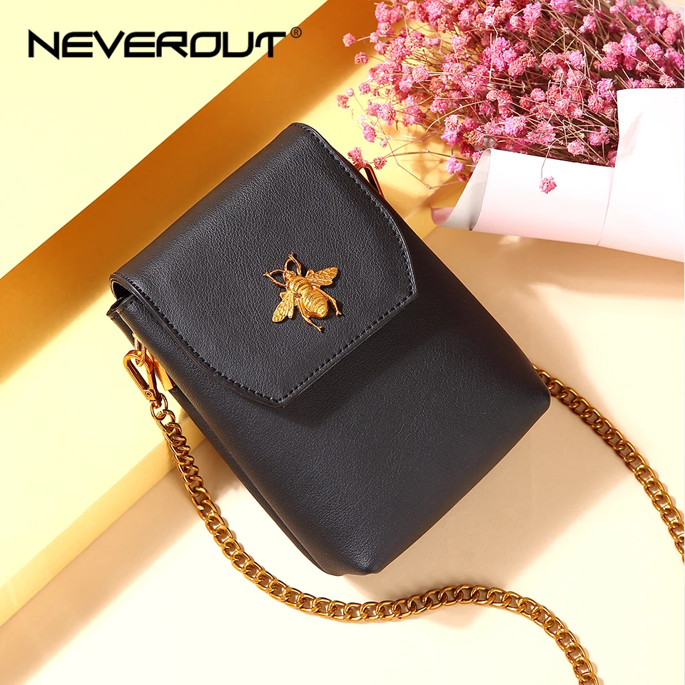 

NEVEROUT 3 Color Leather Small Shoulder Sac a Main Mini Phone Bags for Women 2019 Solid Soft Messenger Female Cross Body Bag