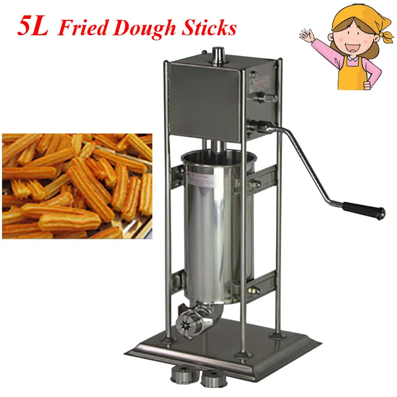 Commercial Electric Vertical Type Spain Churros Extruder Machine Fried