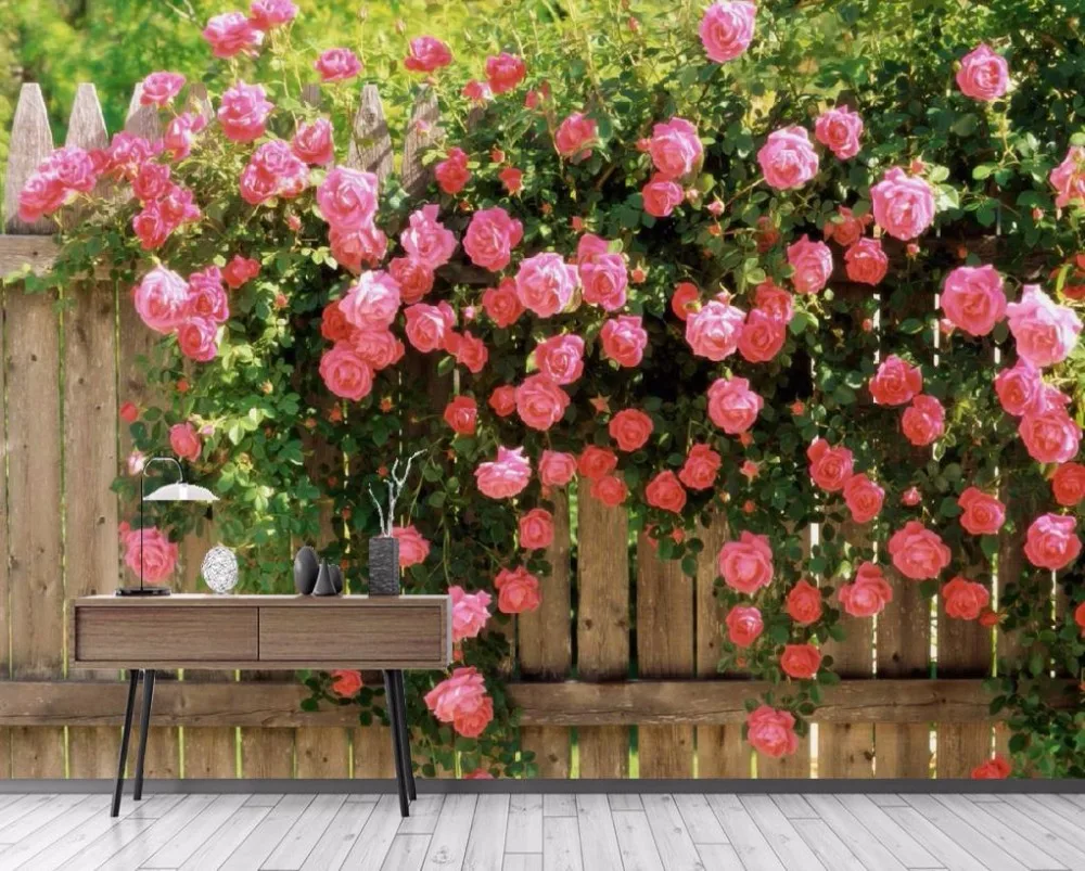 

Custom wall mural wallpaperred Living Room Bedroom Rose flower Wallpaper for Walls 3D nonwoven wallpaper 3d photo wallpaper
