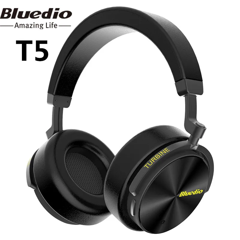 Bluedio T5 Active Шум отмена Беспроводной Bluetooth наушники Портативный гарнитура С