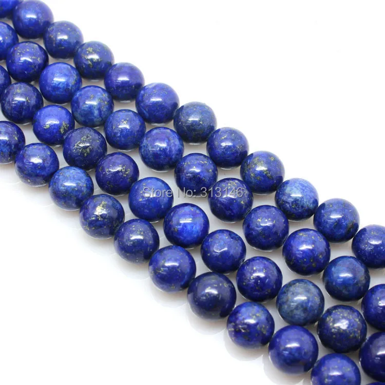 

Wholesale Natural Lapis Lazuli Round Loose Stone Strand Beads DIY Necklace Bracelet Jewelry Making Pick Size 4 6 8 10 12 14mm