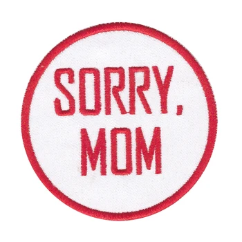 

Logo sorry MOM Designs Iron On Patch Rock Band Heavy Metal Logo Music Embroidered for fashipn cloths