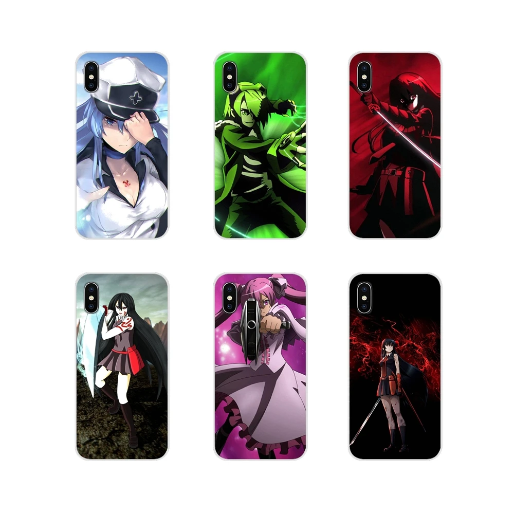 Аксессуары чехлы для телефонов Apple iPhone X XR XS MAX 4 4S 5 5S 5C SE 6 6S 7 8 Plus ipod touch Akame Ga Kill Anime |