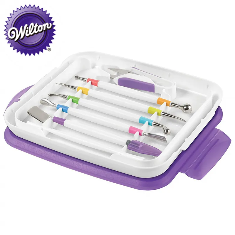 

Wilton 3D Figure Modeling Fondant Tool Set 7 Piece Fondant Cake Decorating Tool Set Marshmallow Gum Paste Decorating Tool Kit