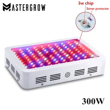 MasterGrow 300 Вт полный спектр светодиодный светильник для выращивания панели красный/синий/белый/UV/IR 10 полос для цветочных растений растительных и комнатных растений
