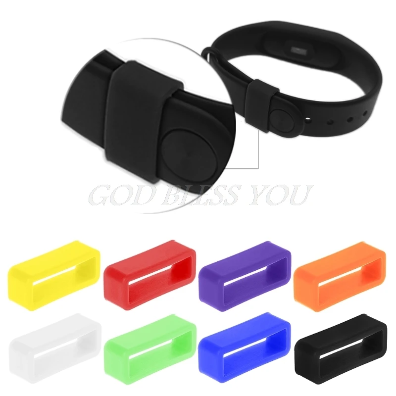 

Silicone Anti-Fall Buckle Ring Loop Keeper Holder For Smart Bracelet Watch Band