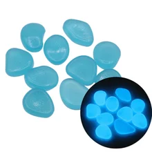 100 шт красочные светящиеся декоративные поделки булыжник Сад Аквариум ландшафтное украшение