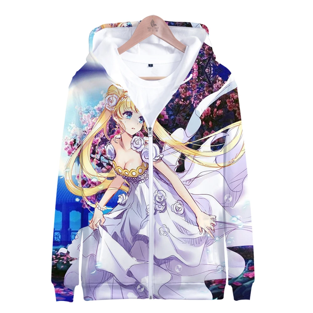 

Leisure HIP HOP Sailor moon 3D New Clothes Long Sleeve Zipper Hoodies Casual Women and men Casual Cool Clothes Plus size 4xl