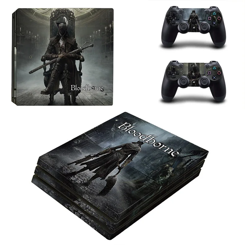 PS4 Pro Skin Bloodborne Skins Play station 4 Pro sticker PS 4 Pro sticker s для игровой консоли и двух контроллеров - Цвет: YSP4P-1068