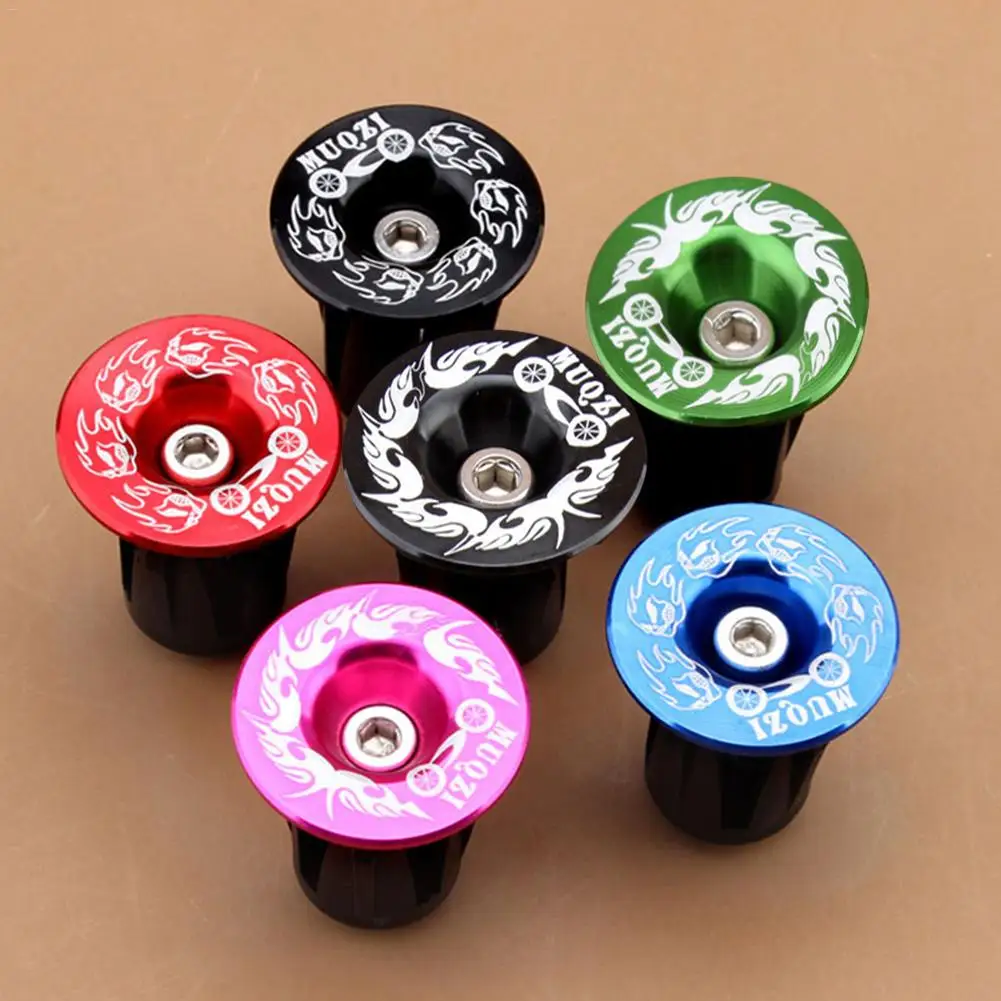 

8 Colors Handle Bar Cap End Plugs Aluminum Alloy Cycling Durable Handlebar For MTB Road Bike Bicycle Handlebar Grips S3