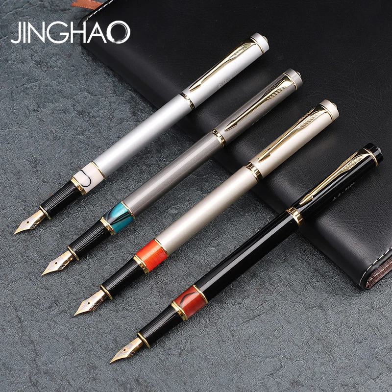 

1pc/lot Creative F Nib Fountain Pen 0.5mm Metal Smooth Writing Business Office Pens Luxury Gift Stationery