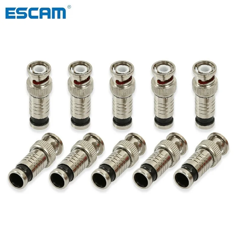 ESCAM горячая распродажа 10 шт./лот BNC разъем компрессионный для коаксиального