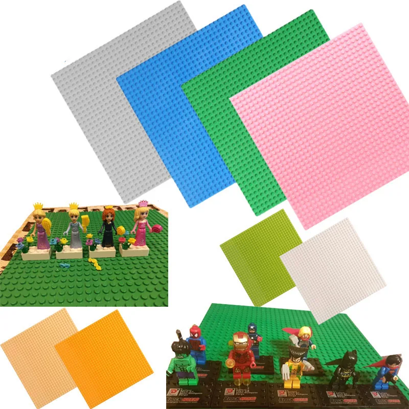 

6 Colors 32*32 Dots Base Plates for Small Bricks Baseplate Board Compatible Legoed figures DIY Building Blocks Toys For Children