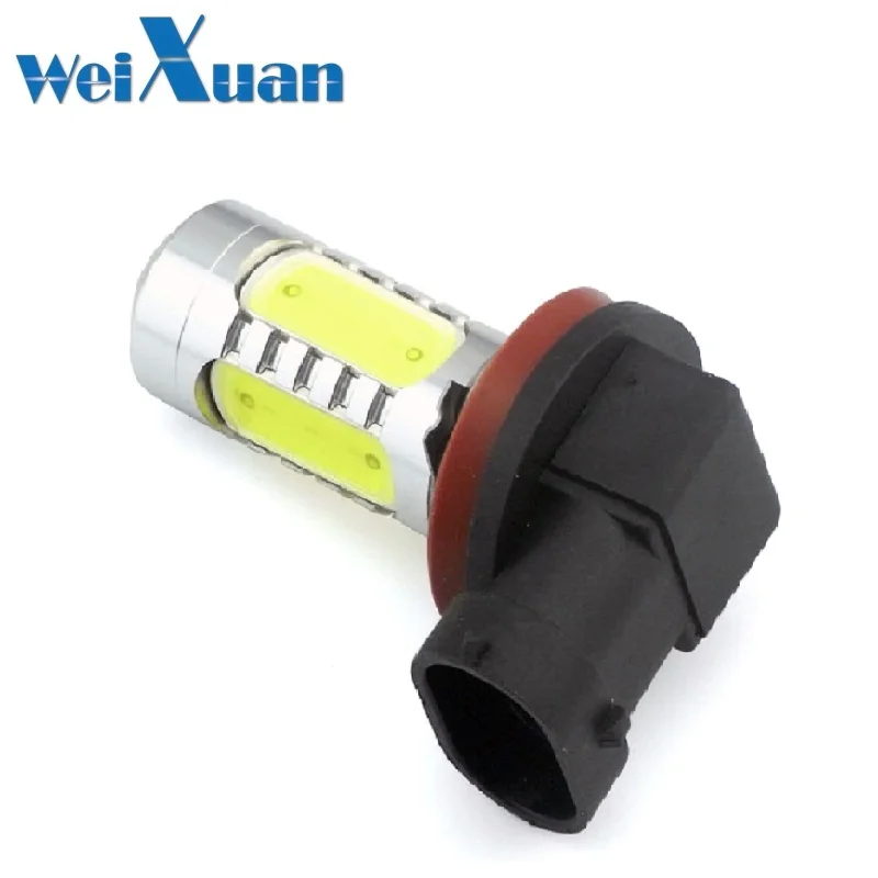 

2PCS H8 LED Headlight Fog Lamp Bulb, High Power 7.5W Chipsets 12V DC 350 Lumen 6000k HID White Projection Bulb