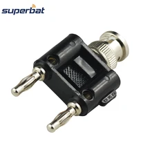 Superbat 5 шт. РФ разъем BNC Мужской Двойной Banana Plug Stack для видеонаблюдения Выступающие адаптер