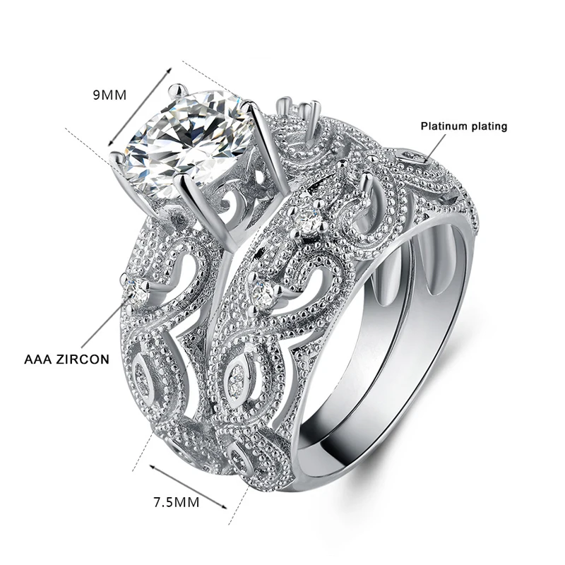 engagement rings sets 925 silver jewelry (2)