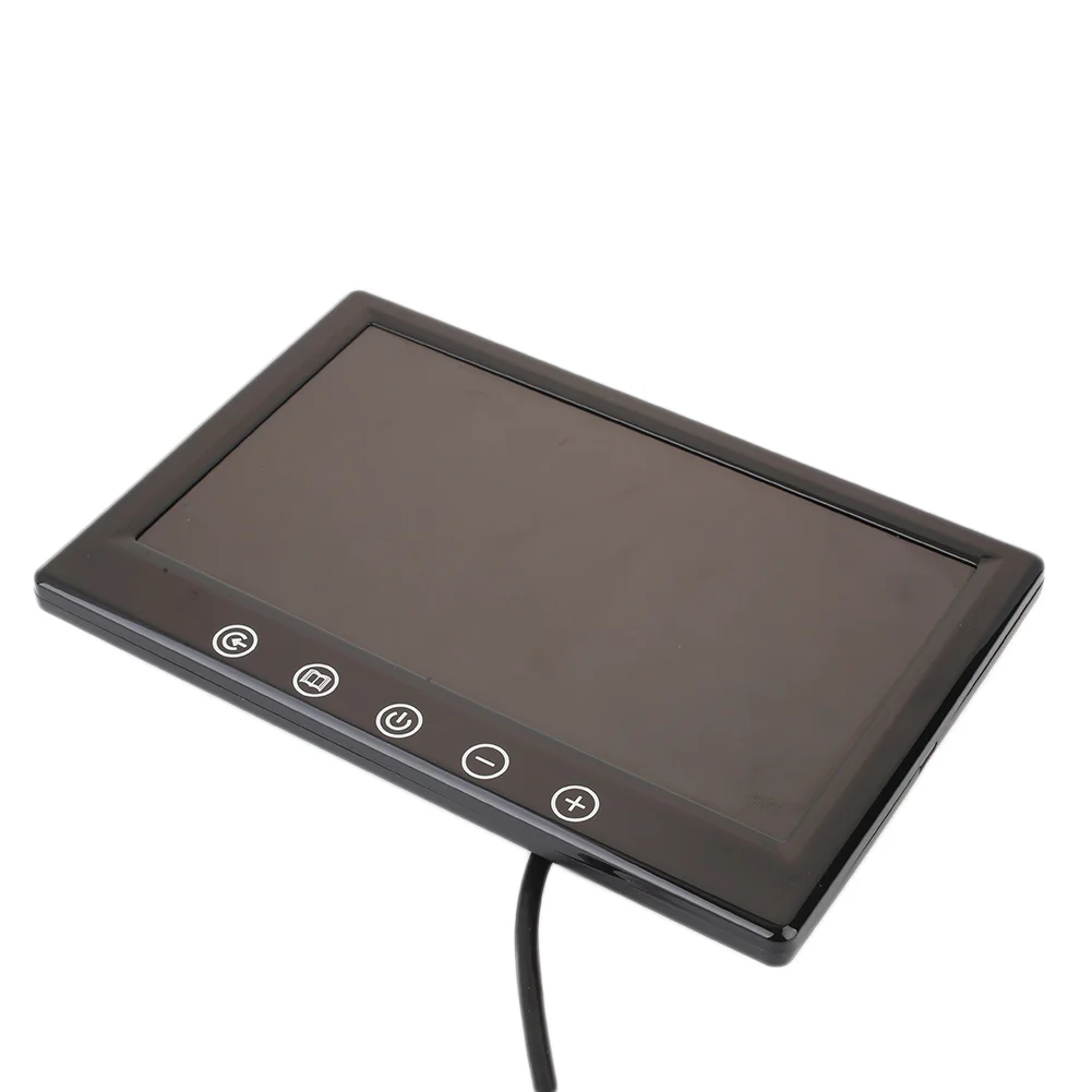 

7 inch HD Ultra Thin TFT LCD Color Car Monitor Reversing Parking Backup Rear View Camera 2 Video Inputs HDMI VGA AV with Speaker