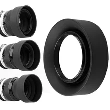 3 In1 Collapsible Rubber Foldable Lens Hood 3 Stages 77/72/67/62/58/55/52/49mm DSIR Lens for Nikon Canon Cameras 3 In1 Collapsible Rubber Foldable Lens Hood 3 Stages 77/72/67/62/58/55/52/49mm DSIR Lens for Nikon Canon Cameras