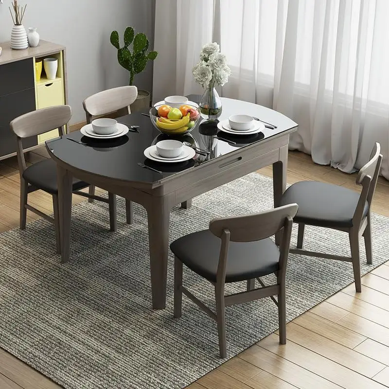 Da Pranzo A Manger Moderne Set Pliante Meja Makan Piknik Masa Sandalye Wooden Round Tablo Bureau Mesa De Jantar Dining Table