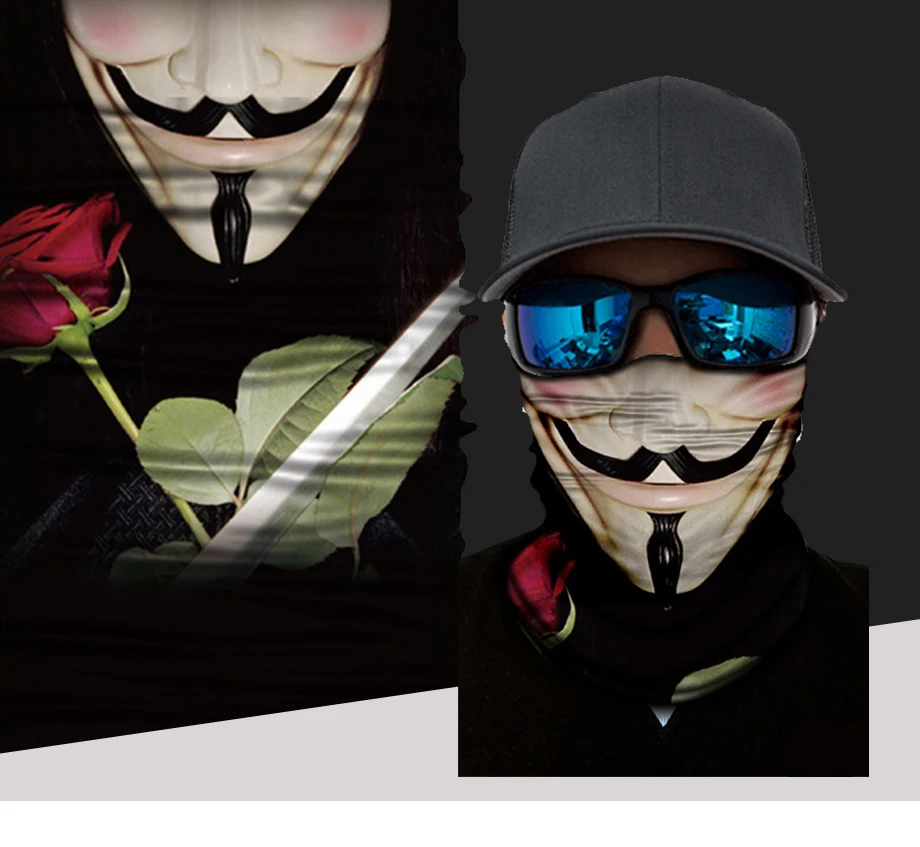 ADK Female Cartoon Mask High Quality Fashion Outdoor Masks Multi Use Funny Magic Scarf Neck Warmer Pirate Cap (1)