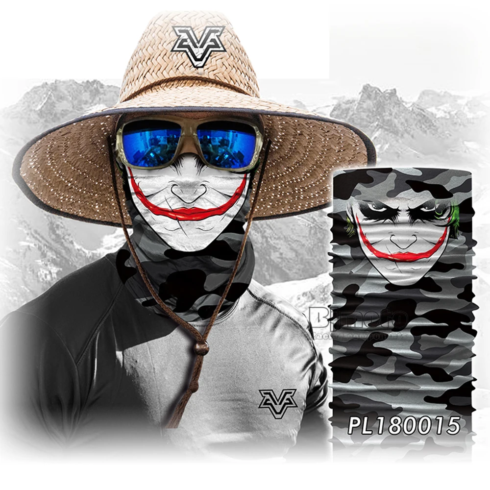 Motorcycle Scary Mask Bandana Military Multifunctional Winter face mask Headwear Balaclava Magic Ski Helmets Neck Scarf  (9)