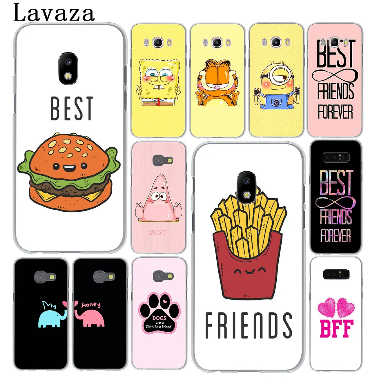 Твердый чехол для телефона Lavaza Best Friends Girl Samsung Galaxy J8 J7 Duo J6 J5 J4 Plus 2018 2017 2016 2015 J2 J3 Prime EU